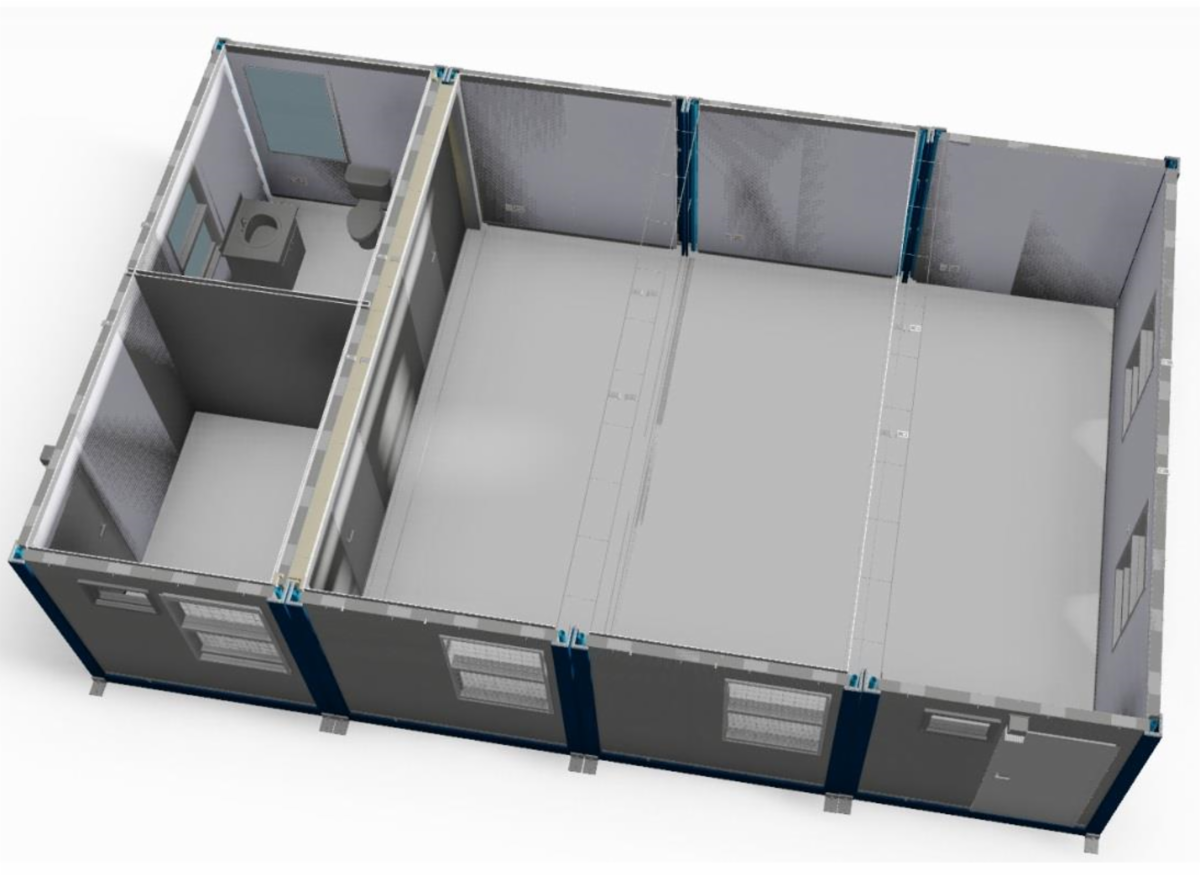 Prefab Modular Testing Facility or Clinic