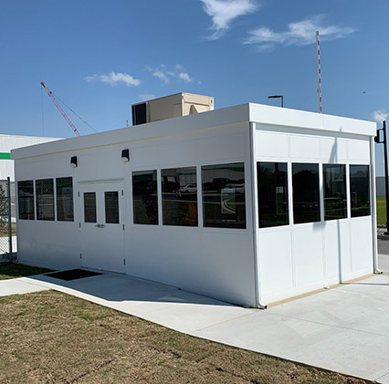 Prefab Security Building Installed at Irving Tissue Company